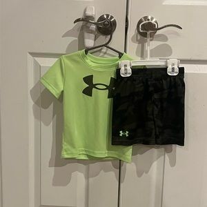 Under armor. Boys 3T. Short and shirt